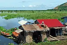 Image 9A fishing hut on the Tonle Sap (from Agriculture in Cambodia)