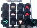 German installation with transport and cycle symbols