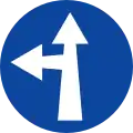 Ρ-51αTurn straight or left ahead(formerly used )