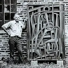 Tristan Meinecke with his work entitled "Dancer"