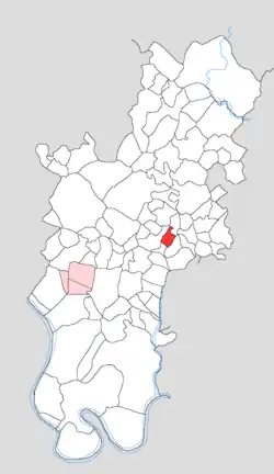 Map showing Garhi Nirbhai in Tundla block