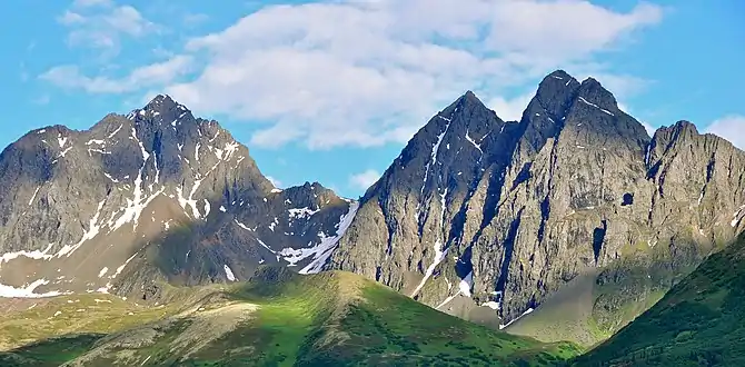 From the northwest at Reflections Lake