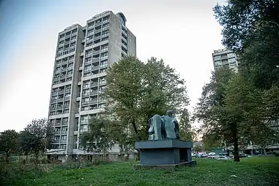 Brandon Estate tower block featured in the series