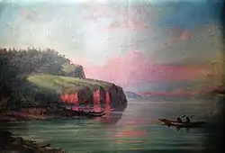 Tyr village on the Amur River, by Yegor Meyer