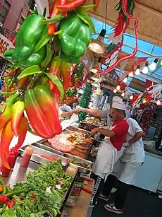 Image 16Street vendors at the Feast of San Gennaro in Manhattan's Little Italy (from Culture of New York City)