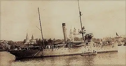 USS&nbsp;Sacramento at Archangel, Russia, 1919