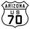 US&nbsp;70 route marker