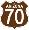 US&nbsp;70 route marker