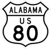 US 80 route marker