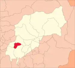 Location of Yarumayo within Huánuco