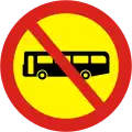 No entry for buses and coaches