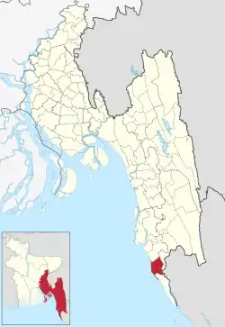 Location of Ukhiya