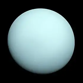 Image 5UranusPhoto: NASA/JPL/Voyager 2 missionUranus is the seventh planet from the Sun and the fourth most massive in the Solar System. In this photograph from 1986 the planet appears almost featureless, but recent terrestrial observations have found seasonal changes to be occurring.More selected pictures