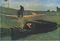 Peat Boat with Two Figures, 1883, Drents Museum, Assen, Netherlands (F21)