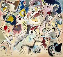 Vasily Kandinsky, Sketch 160A (1912), 94.9 × 108&nbsp;cm.
