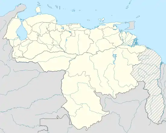 Map showing the location of Alto Orinoco Municipality within Venezuela