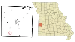 Location of Bronaugh, Missouri