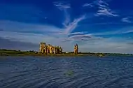 View from the Hemavathi Reservoir, Shettihalli Rosary Church