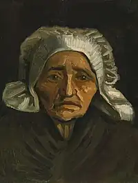 Head of an Old Peasant Woman with White Cap, 1884, Private collection (F146)