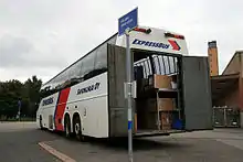 Image 1682006 Volvo 9700HD with walk-in cargo compartment from Savonlinja in Lahti. (from Bruck (vehicle))