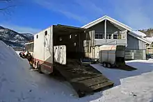 Image 851983 Repstad bodied Volvo B10M, converted for transport of racing horses. (from Bruck (vehicle))