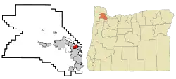 Location of Cedar Hills, Oregon