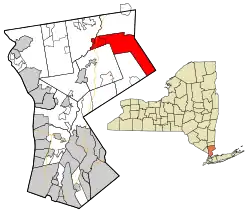 Location in Westchester County and the state of New York.