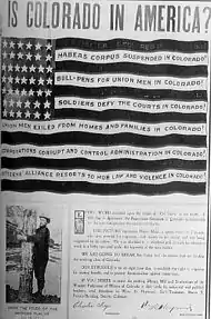 Image 1The Western Federation of Miners' famous flyer entitled "Is Colorado in America?".