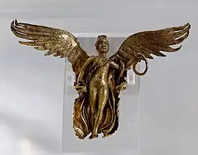Gold statue of Nike, BnF Museum.