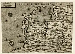 Image 74Map of Tripoli in 1561 (from Albanian piracy)