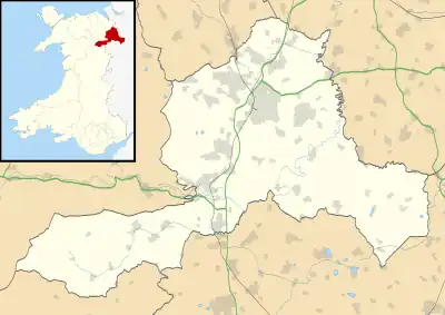 Rhosrobin is located in Wrexham