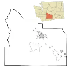 Goose Prairie, Washington is located in Yakima County
