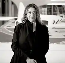 Image 11Zaha Hadid was an Iraqi architect, artist and designer, recognised as a major figure in architecture of the late 20th and early 21st centuries. She is known for being influenced by Sumerian ancient cities.  (from Culture of Iraq)
