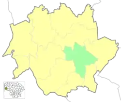 Location of Žemaičių Naumiestis Eldership