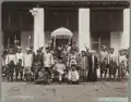 Image 17Photo of Sultan Ahmad Muʽazzam and his courtiers. Many years after the precolonial period. c. 1900. (from History of Malaysia)