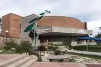 Plaza and entrance to museum.