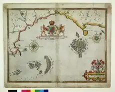 The English and Spanish fleets on August 1–2, 1588