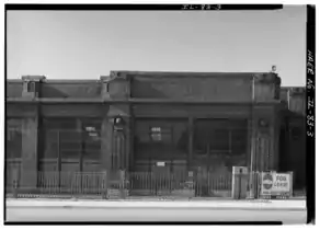 Westclox plant: detail of north facade, looking south (taken 1960)